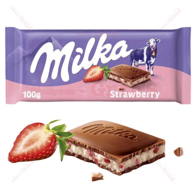 czekolada Milka truskawkowa - strawberry 100g Mondelez