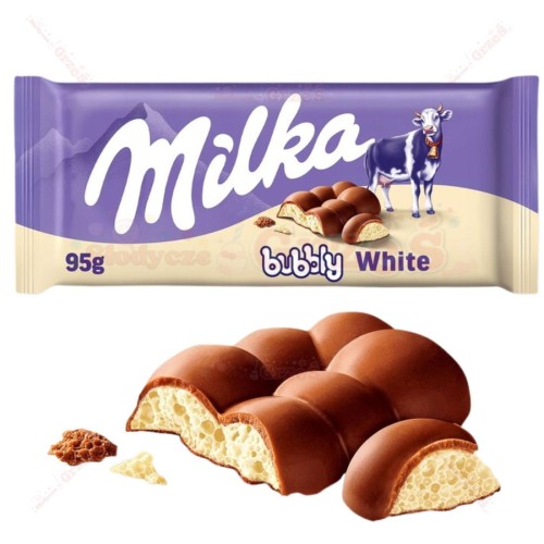 czekolada Milka BUBBLY white - biała bąbelkowa 95g Mondelez