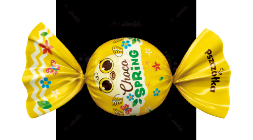 Praliny CHOCO Spring CZEKOLADKI mleczne wiosenne 1kg Pszczółka bezglutenowe