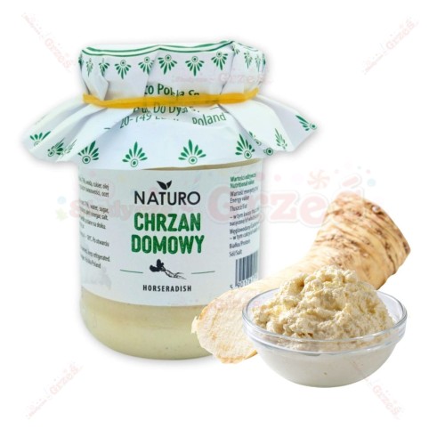 Chrzan domowy 73% bez konserwantów 180g Naturo