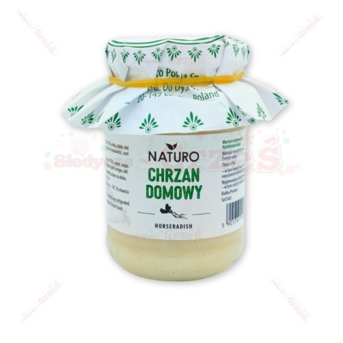 Chrzan domowy 73% bez konserwantów 180g Naturo
