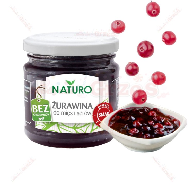 Żurawina do mięs i serów 220g Naturo