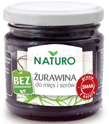 Żurawina do mięs i serów 220g Naturo