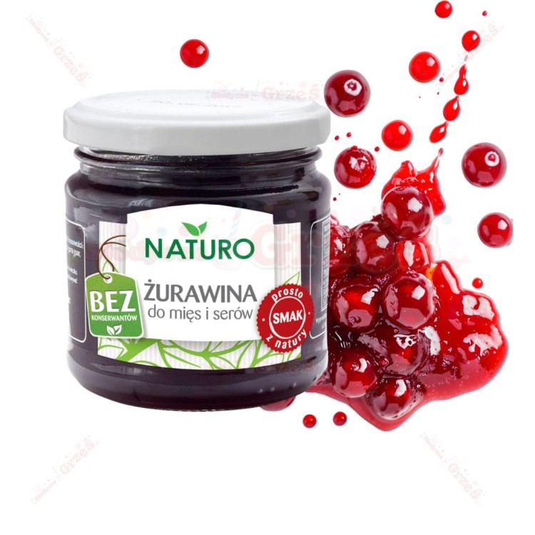 Żurawina do mięs i serów 220g Naturo
