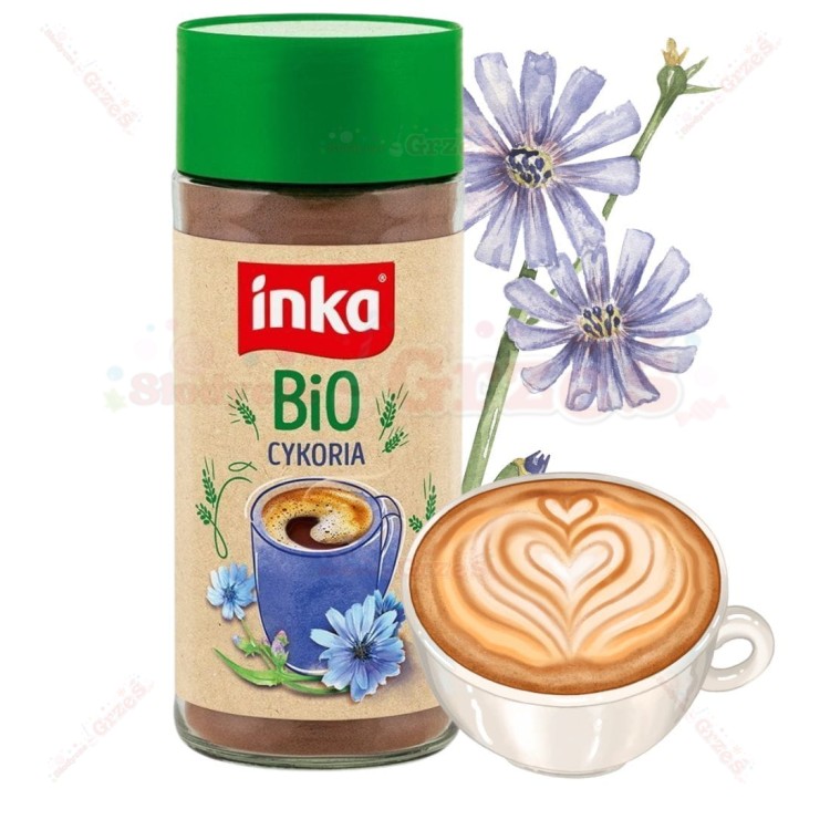 kawa Inka Bio CYKORIA - kawa zbożowa BEZ KOFEINY 100g Inka