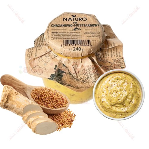 Sos chrzanowo - musztardowy 240g Naturo