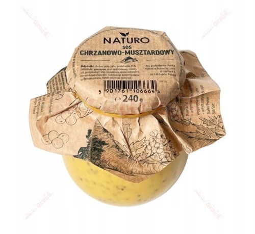 Sos chrzanowo - musztardowy 240g Naturo