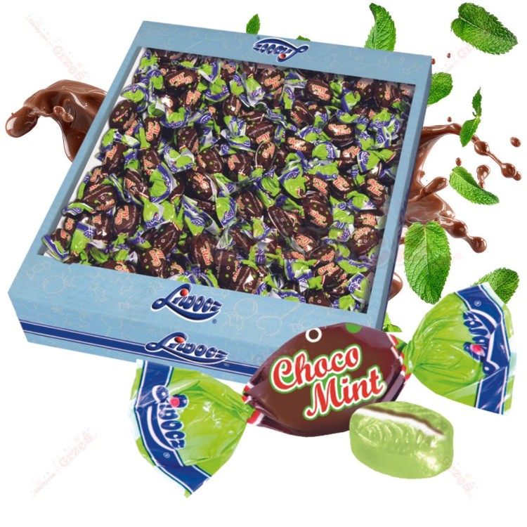 Choco Mint - karmelki miętowe z czekoladą 2kg Gran-Pik Liwocz