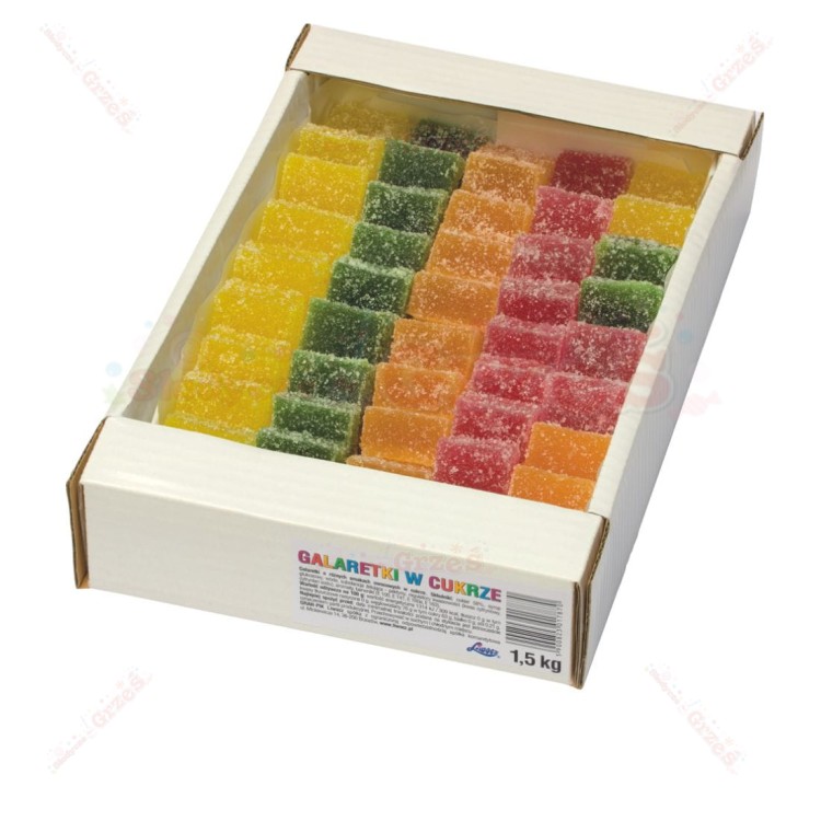 Galaretki owocowe w cukrze - kosteczki  1,5kg Gran-Pik Liwocz