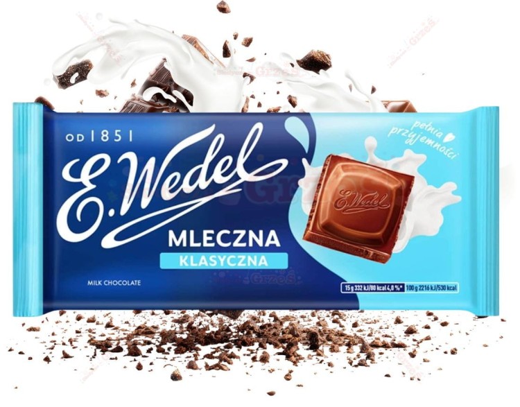 Czekolada mleczna klasyczna 90g E.Wedel