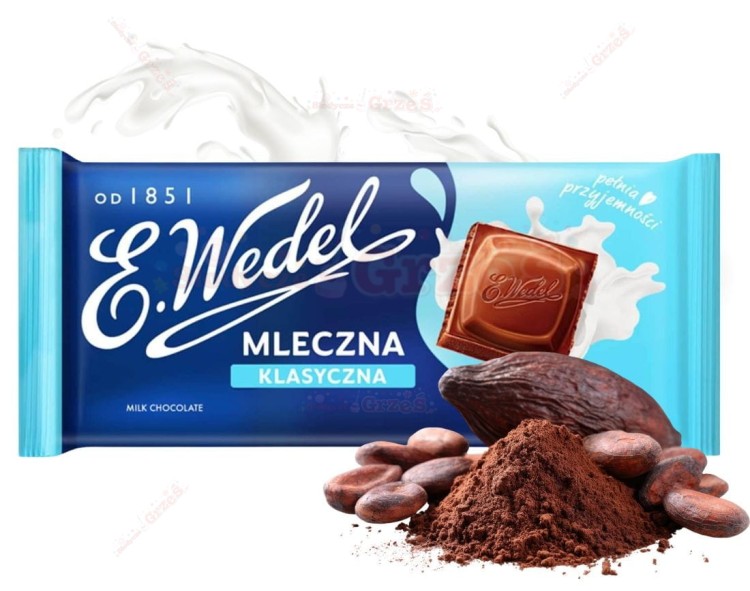 Czekolada mleczna klasyczna 90g E.Wedel