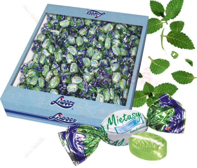 Karmelki miętowe nadziewane - Miętusy classic 2kg Liwocz