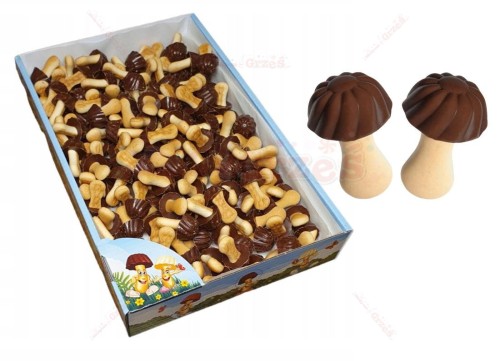 Ciasteczka wesołe grzybki czarne - czekoladowe 600g Miltonas