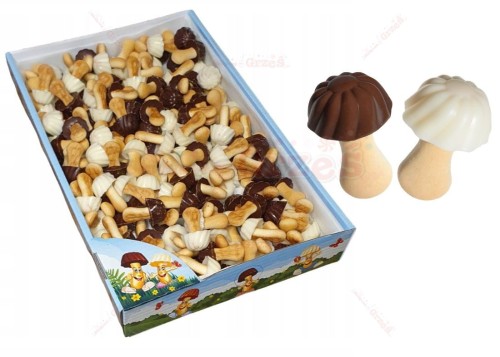 Ciasteczka wesołe grzybki czarno-białe MIX 600g Miltonas