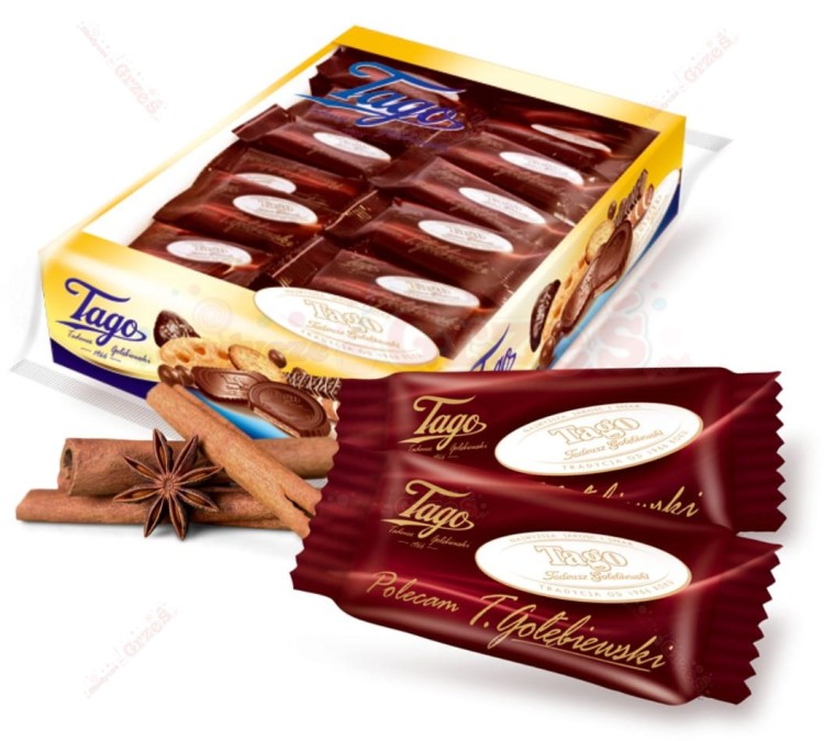 Ciastka korzenne pojedyńcze - osobno pakowane do kawy, kawiarni  600g Tago