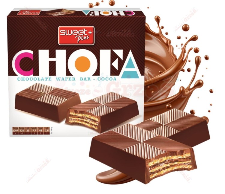 CHOFA Wafelki z kremem w czekoladzie (6szt) 110g Sweet Plus