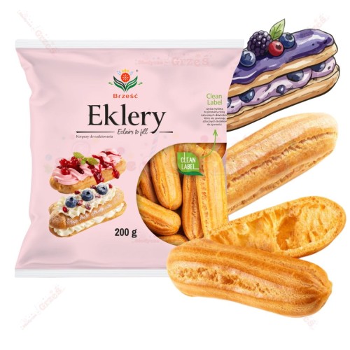 EKLERY ptysiowe korpusy do nadziewania 200g Brześć