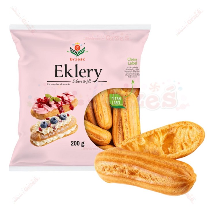 EKLERY ptysiowe korpusy do nadziewania 200g Brześć