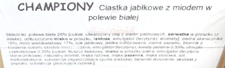 Ciastka PREMIUM CHAMPIONY biała polewa, kwiaty i złoto 2,2kg Cukiernia MAX