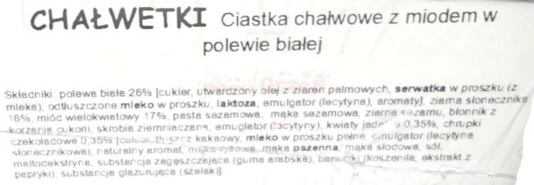 Ciastka PREMIUM CHAŁWETKI dekorowane -biała polewa i lawenda 2,2kg Cukiernia MAX