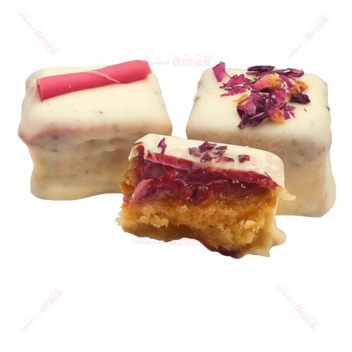 Ciastka tortowe Premium MALINOWY KWIAT zdobione 1,8kg Cukiernia MAX