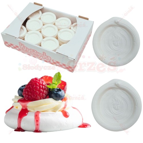 Korpusy - gniazdka bezowe 6cm-33szt MONOPORCJE Pavlova Kruszynka