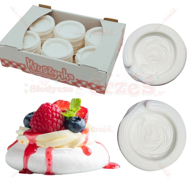 Korpusy BEZOWE gniazdka 10cm-18szt MONOPORCJE Pavlova Kruszynka