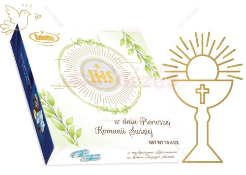Bombonierka na Komunię - Michałki z Hanki 295g Śnieżka