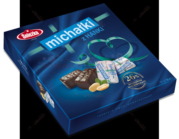 Bombonierka na Komunię - Michałki z Hanki 295g Śnieżka