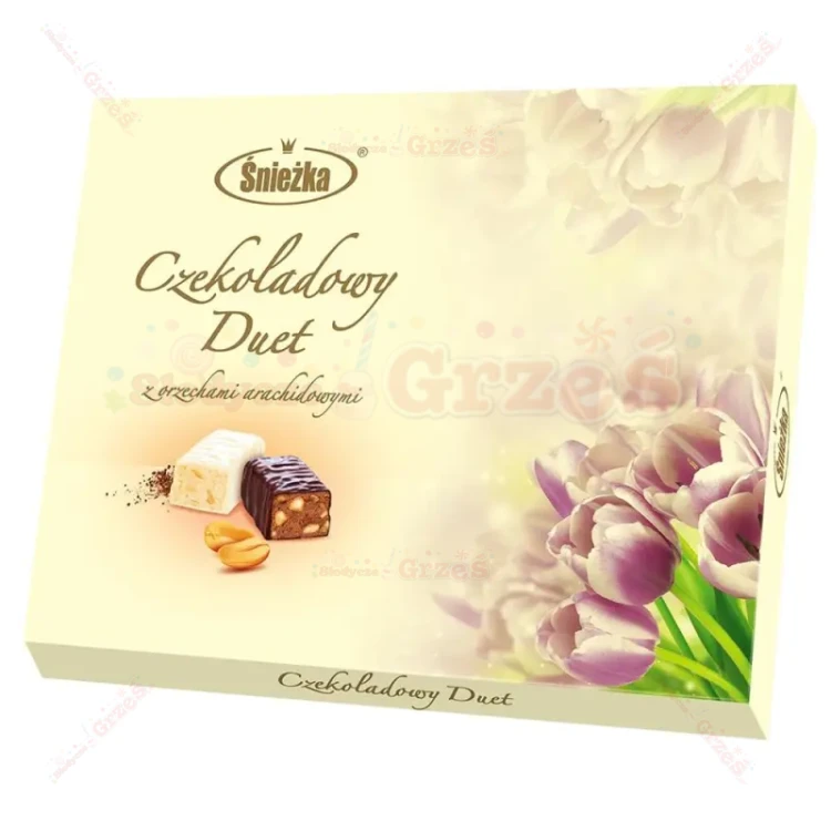 Bombonierka Duet na Komunię dla DZIEWCZYNKI 375g Śnieżka