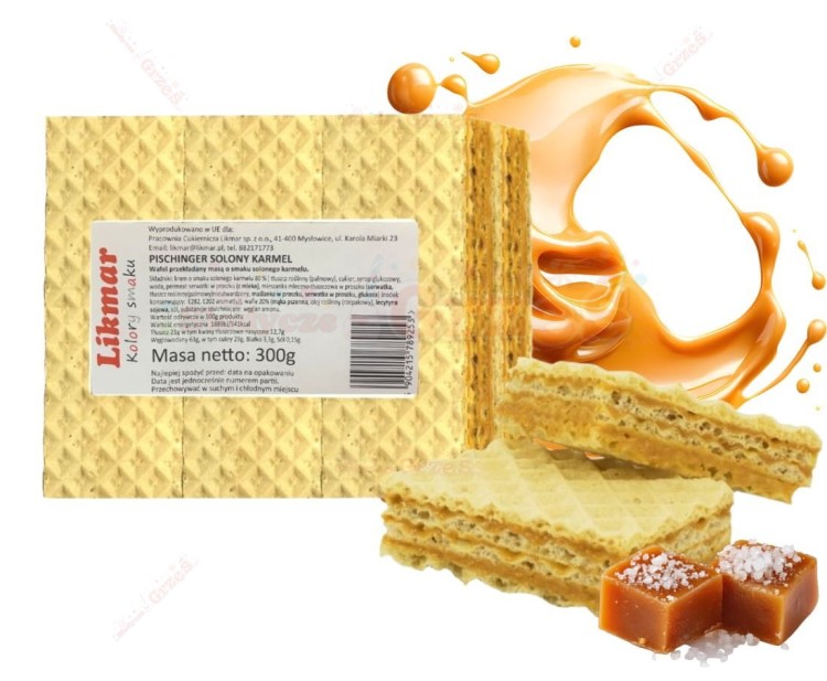 Pischinger solony karmel - wafle przekładane 300g Likmar