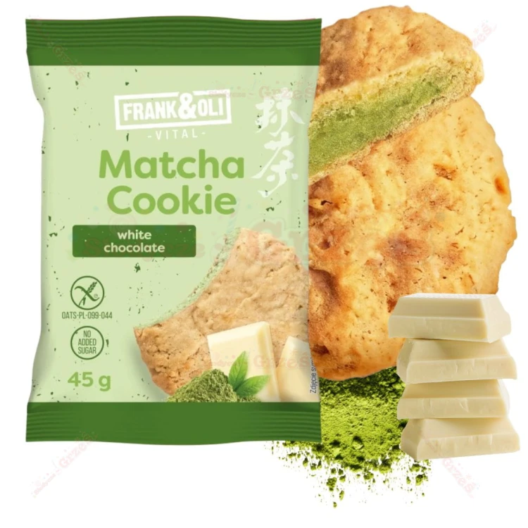 Ciastko MATCHA i biała czekolada 45g Frank&Oli