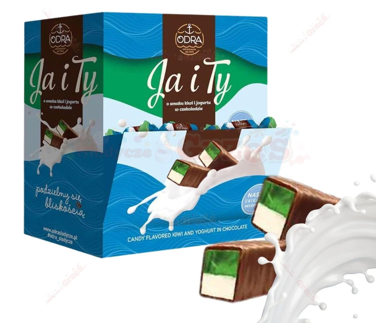 Cukierki Ja i Ty o smaku kiwi i jogurtu w czekoladzie 3kg Odra
