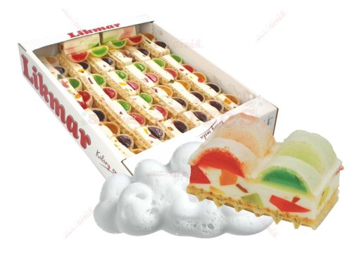 Wafle z pianką i kolorową galaretką owocową ANETKI 500g Likmar