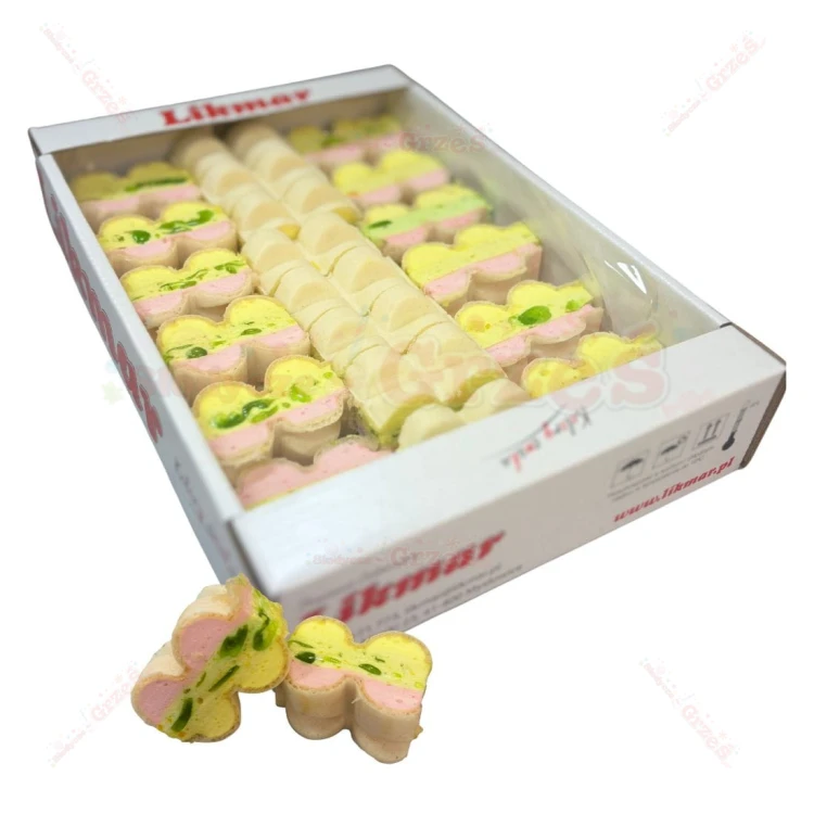 Wafle z pianką owocową i galaretką PASTELOWA CHMURKA 500g Likmar