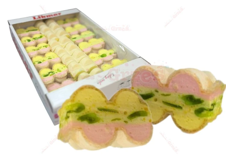 Wafle z pianką owocową i galaretką PASTELOWA CHMURKA 500g Likmar