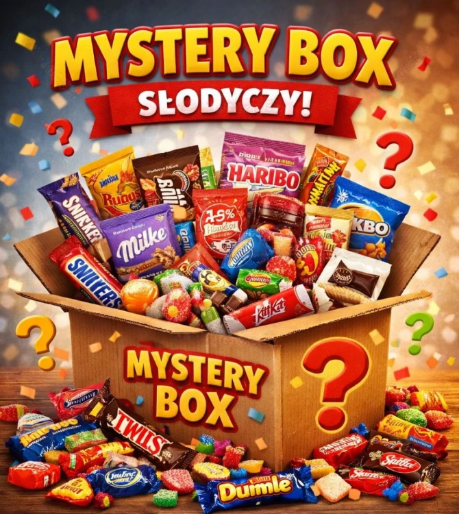 Mystery BOX ze słodyczami - słodka paczka niespodzianka
