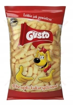 26x Chrupki kukurydziane naturalne LEKKO SOLONE 85g Pufuleti Gusto