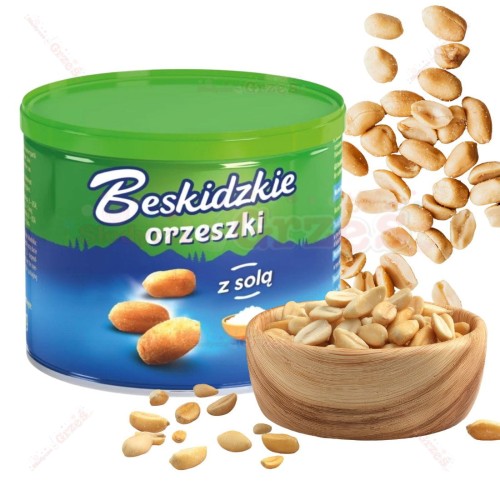 Orzeszki ziemne SOLONE puszka 140g Beskidzkie Aksam