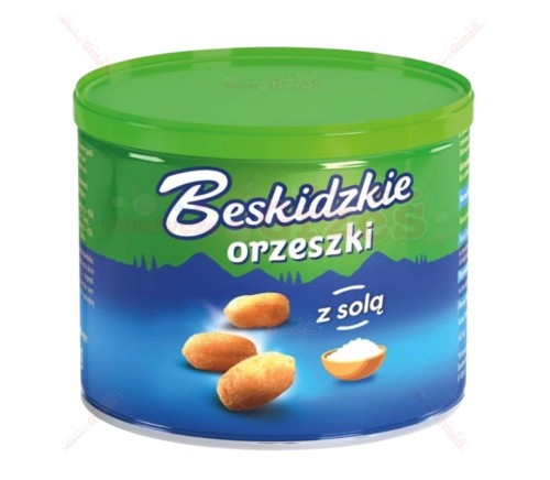 Orzeszki ziemne SOLONE puszka 140g Beskidzkie Aksam