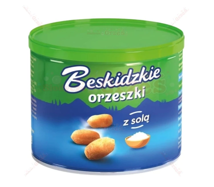 Orzeszki ziemne SOLONE puszka 140g Beskidzkie Aksam