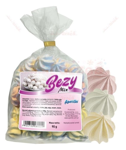 Bezy MIX gwiazdki kolorowe 90g Apetilki