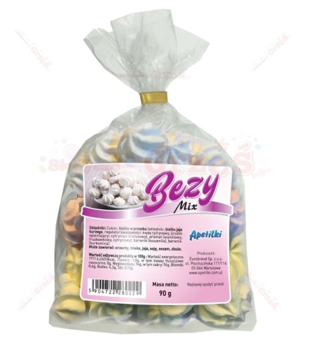 Bezy MIX gwiazdki kolorowe 90g Apetilki