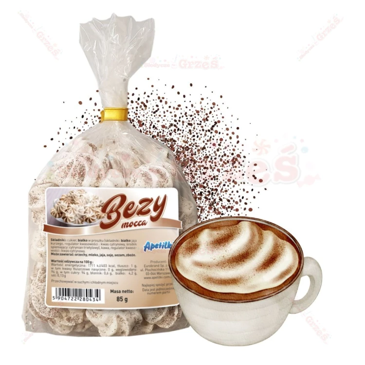 Bezy mocca - bezy gwiazdki kawowe 85g Apetilki