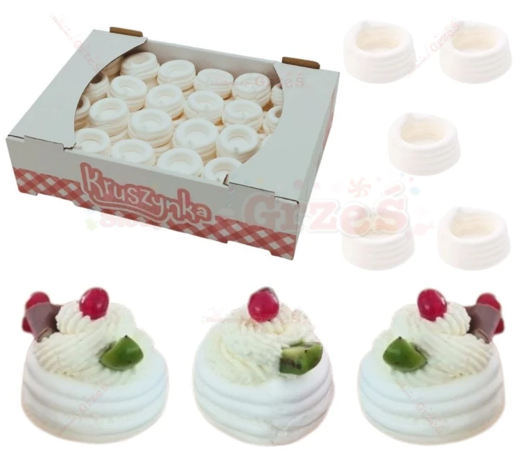 Mini korpusy bezowe 4cm-72szt MONOPORCJE Pavlova Kruszynka
