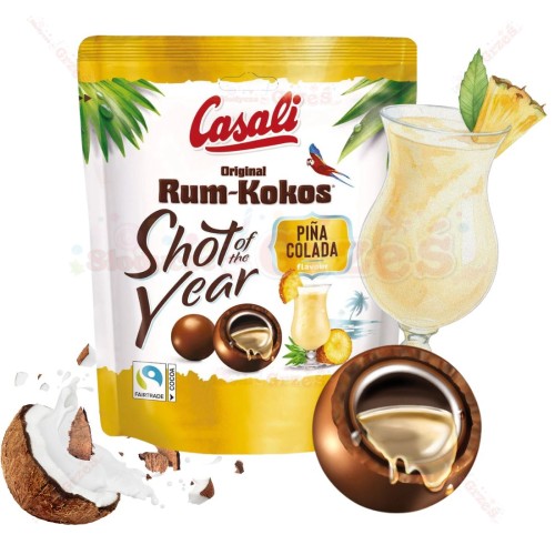 Draże Casali PINACOLADA rum-kokos z płynnym nadzieniem 175g