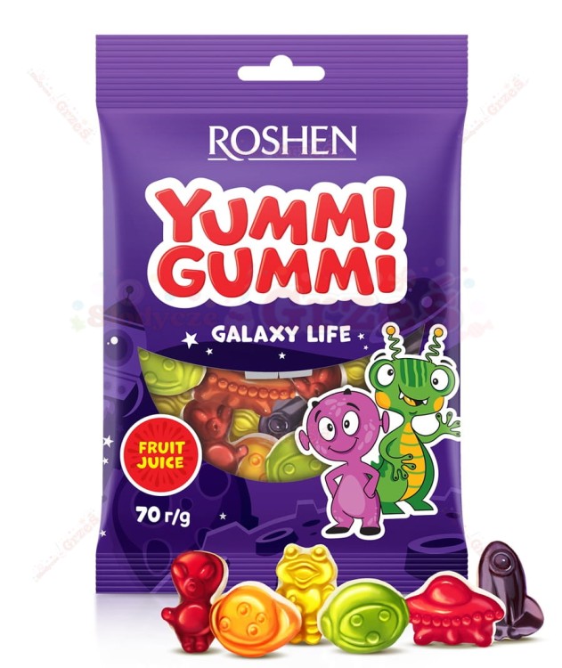 żelki Yummi Gummi Galaxy Life - kosmici 70g Roshen