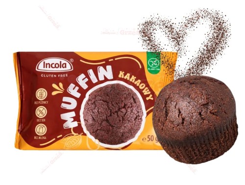 MUFFIN kakaowy bezglutenowy - bez laktozy, bez soi 50g Incola