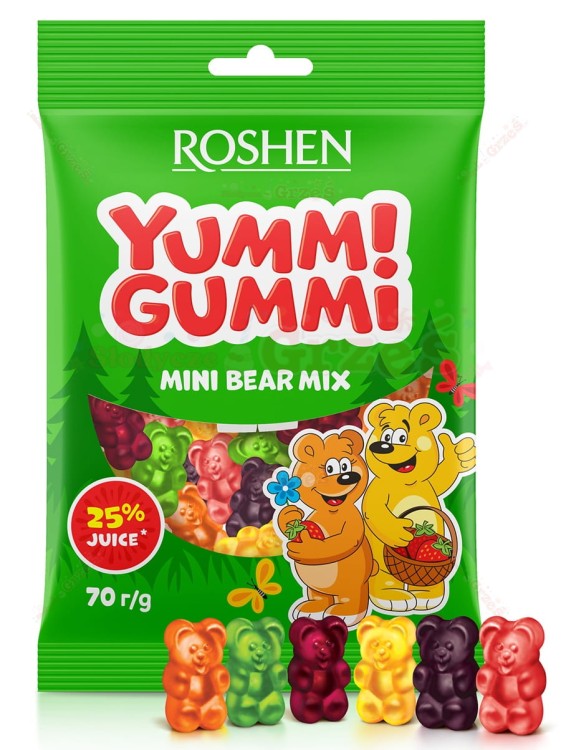 żelki Yummi Gummi Mini Bear - żelki misie 70g Roshen