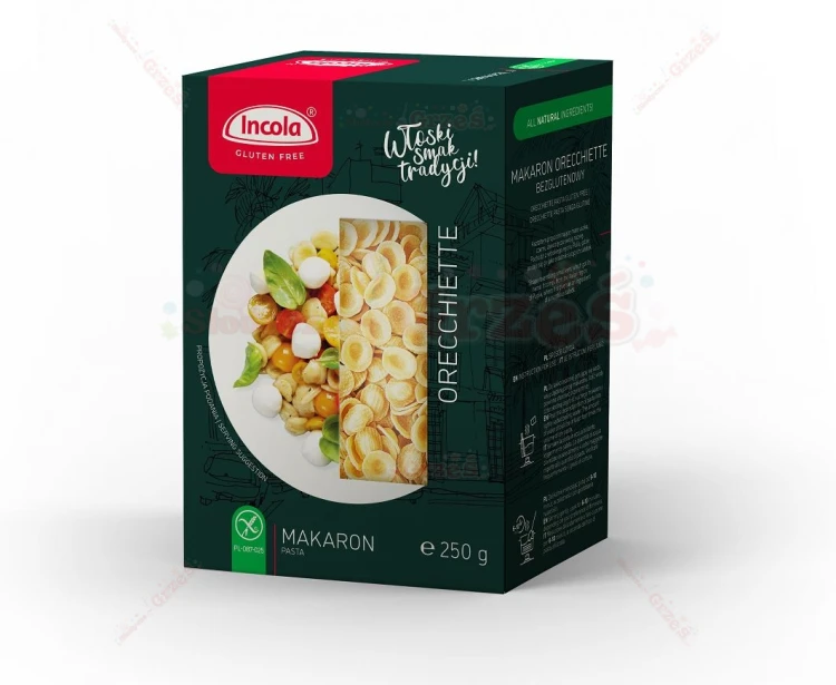 Makaron bezglutenowy ORECCHIETTE USZKA 250g Incola